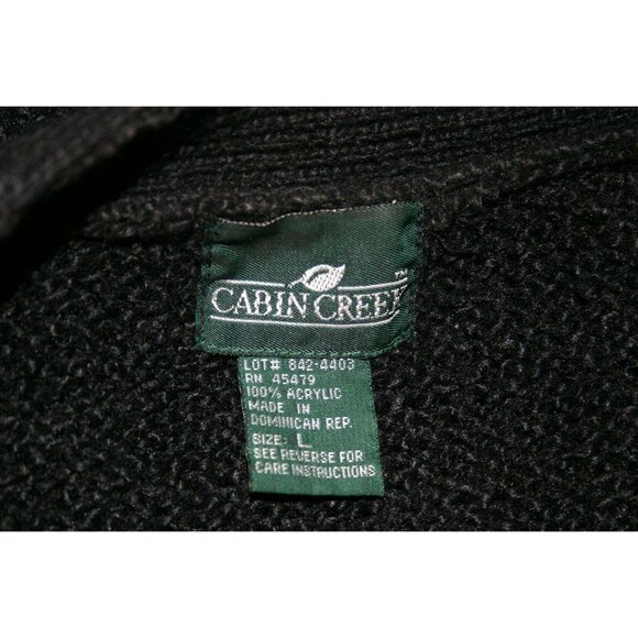 Cabin Creek Womens Black Cardigan Sweater Size Large - Picture 6 of 6